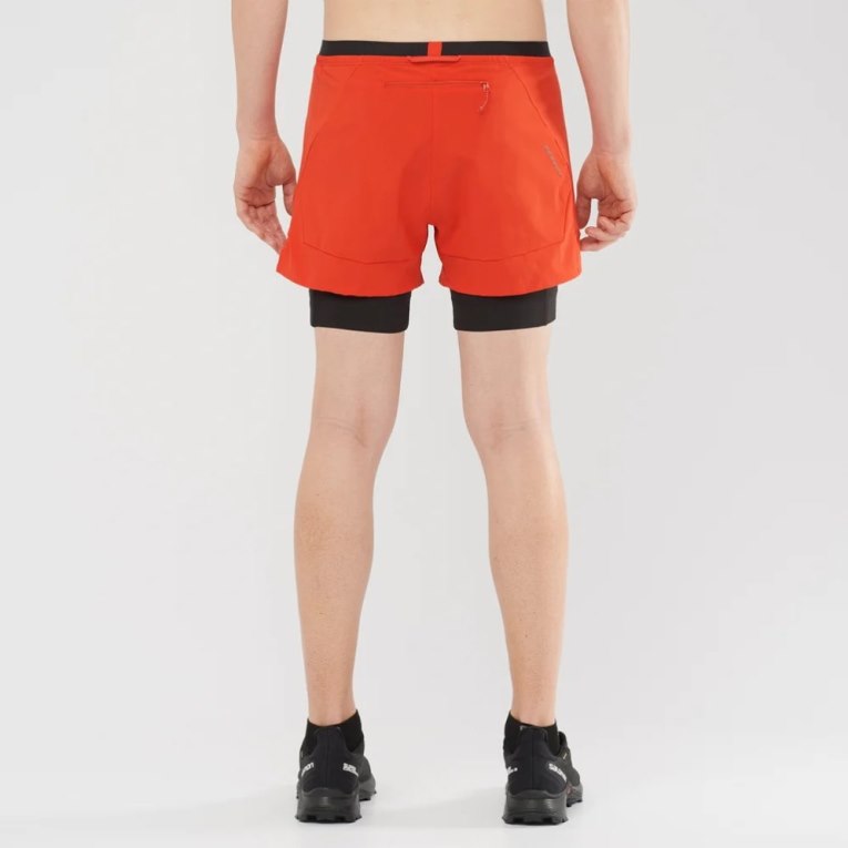 Orange Salomon Cross 2in1 Men's Shorts | PH 20148E